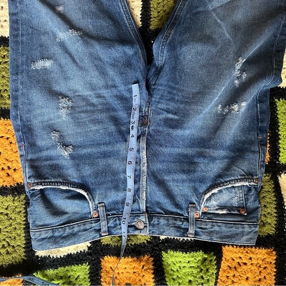 Agolde Jamie Straight Jeans in Lowdown High Rise Distressed 29 - Picture 12 of 12